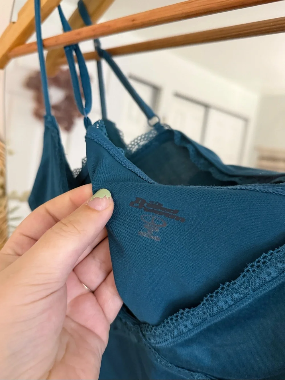 Pacsun Charm NWT Teal Blue Cropped Cami Crossover Tank